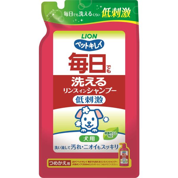 ライオンペット ペットキレイ 毎日でも洗える リンスインシャンプー 愛犬用 つめかえ用 400mL ...