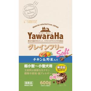 サンライズ ヤワラハ グレインフリー ソフト チキン＆野菜入り 600g 1ケース10個セット｜ikoapetfood