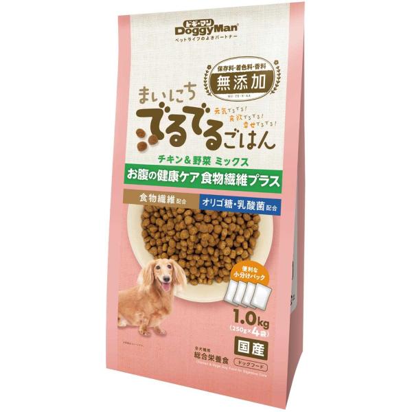 ドギーマン まいにちでるでるごはん お腹の健康ケア 食物繊維プラス 1kg 1ケース10個セット