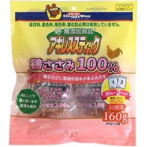 ドギーマン 無添加良品 アキレススティック 鶏ささみ100% 100g 1ケース