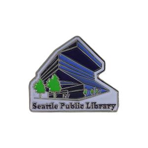 ピンズ 留め具付き ピンバッチ ピンバッジ Seattle Public Library