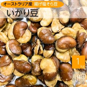 大粒いかり豆 1kg オーストラリア産 空豆 花豆 国内加工 お徳用 業務用 フライビーンズ おつまみ おやつ barのおつまみ ジッパー袋入り　