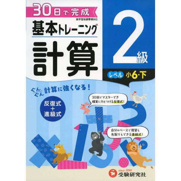 ドリル 教材 小学基本トレーニング 計算 ２級 受験研究社