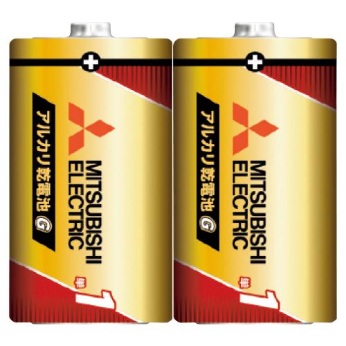 電池 アルカリ乾電池(2本) 単2形 三菱電機