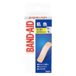 ばんそうこう バンドエイド肌色 SSサイズ(18...の商品画像