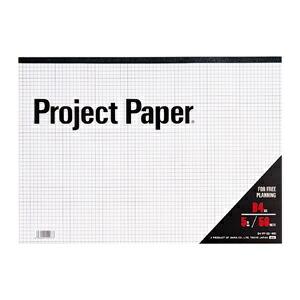 ノート プロジェクトペーパー5ミリ方眼 A4（100枚） オキナ