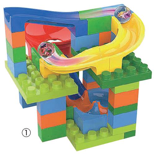 ブロック ころころビー玉コースター 50PCS 池田工業社