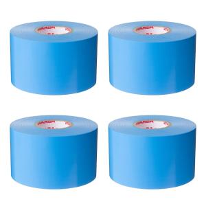 ビニールテープ ラインテープ（ビニール）25m 4巻 バレーボール 体育館 コート 青 ミカサ