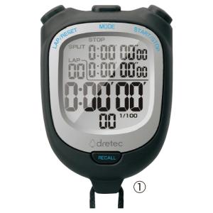 ストップウォッチ スピール 防水 バックライトなし ドリテック