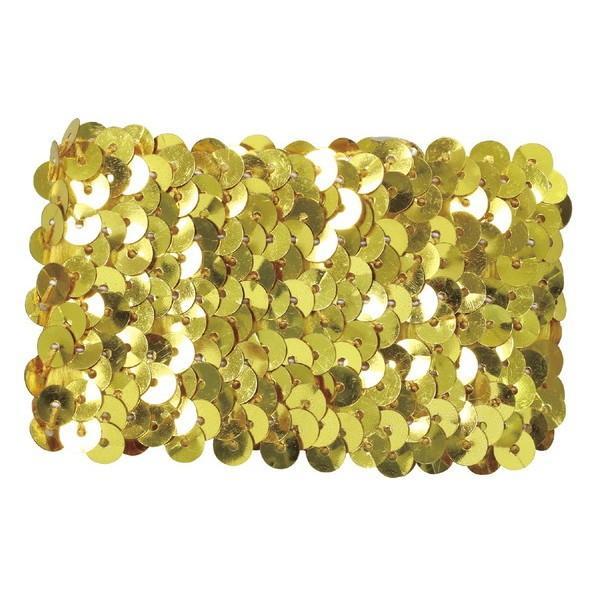 リストバンド 運動会 お遊戯会 メタリックリストバンド（2個） ゴールド