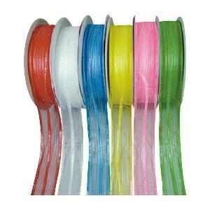 18mmリボン まとめ売り リボン ラッピング マジックフラワーリボン18mm 白 （メール便対象商品