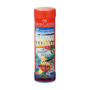 色鉛筆 色えんぴつ 水彩色鉛筆 丸缶３６色セット ファーバーカステル