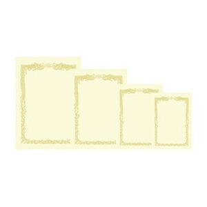 賞状 OA賞状用紙クリーム地（100枚） 横書き用 A4（210×297mm） タカ印