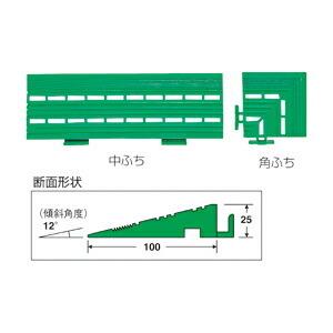 すのこ スノコ エコジョイントスノコ専用ふち 角ふち（100×100mm） テラモト