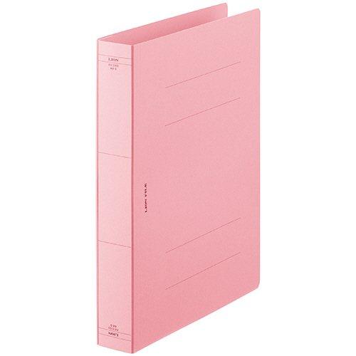 ファイル フラットファイル A4特厚とじ（10冊） ピンク ライオン事務器