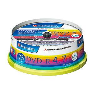DVD-R メディア データ用（4.7GB）スピンドルケース （1）25枚 三菱化学メディア
