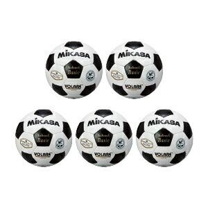 サッカーボール検定球5号（5球） 白×黒 ミカサ｜ikurun0810