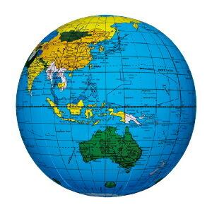 ビーチボール 地球儀 水遊び プール 地球儀ボール ブルー（メール便対象商品）（メール便4点まで）