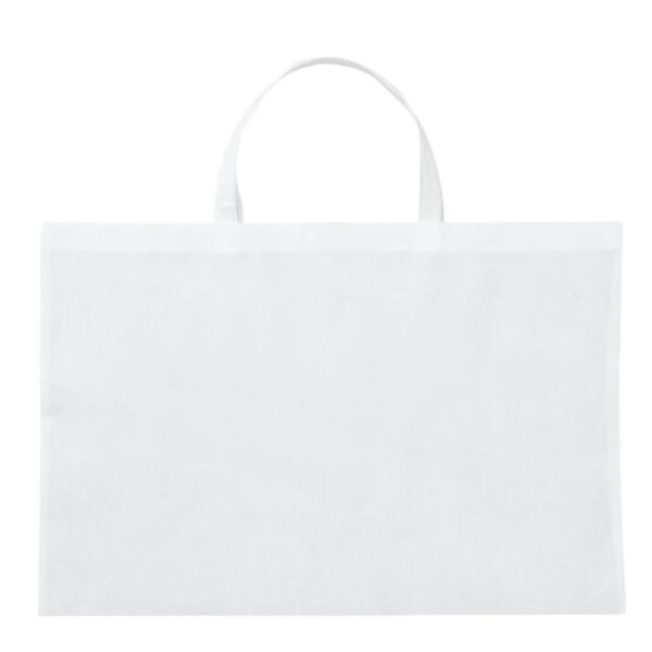 作品袋 さくひんバッグ マチなし 不織布 10枚 白 まとめ買い サンワ
