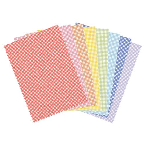 画用紙 カラーデザインペーパー ギンガムチェック 今村紙工 幼稚園 保育園 製作 工作 先生 子ども