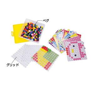 おもちゃ 知育玩具 パズルプチプチモザイクピクチャーセット（3組）