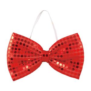 蝶ネクタイ イベント 運動会 お遊戯会 キラキラ蝶ネクタイ 赤 アーテック（メール便対象商品）（メー...