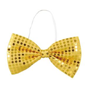 蝶ネクタイ イベント 運動会 お遊戯会 キラキラ蝶ネクタイ 金 アーテック（メール便対象商品）（メー...