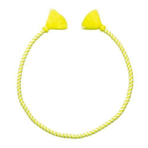 ハチマキ お祭り かんたんねじりハチマキ 黄／白 運動会 体育祭