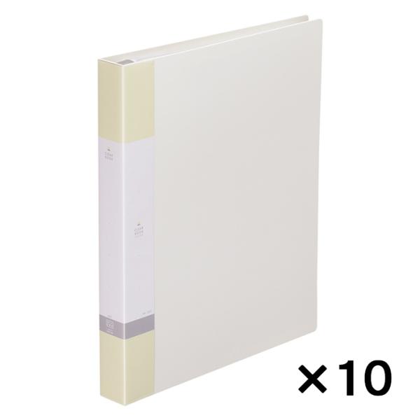 ファイル 交換式クリヤーブックA4S 背幅35mm （314×265mm） 白 ホワイト 10冊 L...