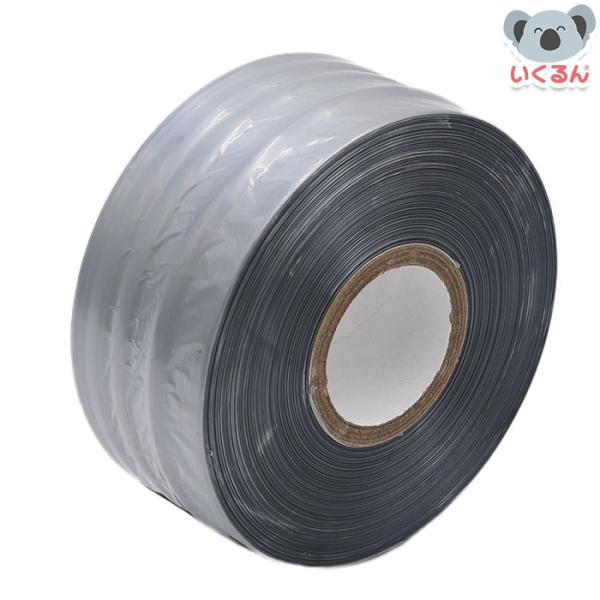 手芸 編み物 かぎ針 ビニールテープバッグ スマートPE レコード巻テープ 500m 単色 シルバー...