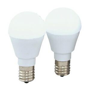 電球 led LED電球 口金E17（2個） 60形 昼白色 アイリスオーヤマ