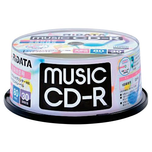 CD 音楽用ＣＤ−Ｒ８０分（３０枚）スピンドル アールアイジャパン