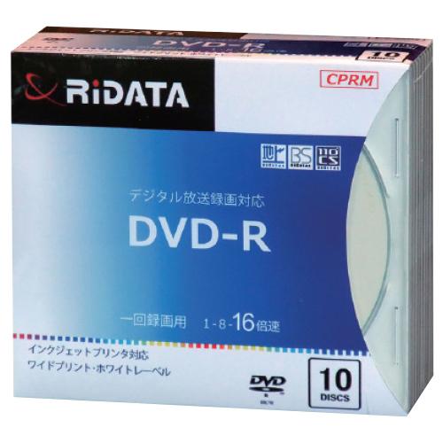 DVD 録画用ＤＶＤ−Ｒ１２０分（１０枚） アールアイジャパン