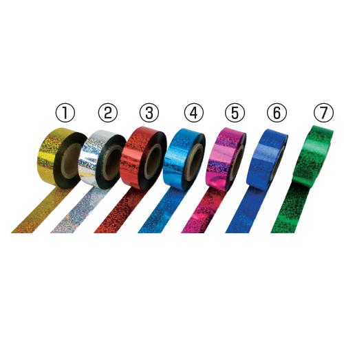 テープ 粘着なし ホログラムメッキテープ50mm （4）水 京都物産