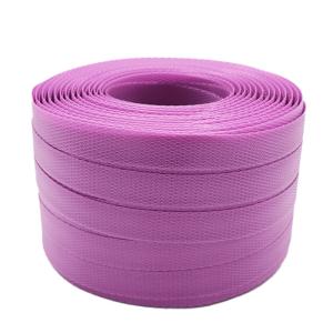 紐 梱包 荷造り 手芸 編み物 バッグ かご かごバッグ PPバンド 15mm×100m 単色 紫 信越工業