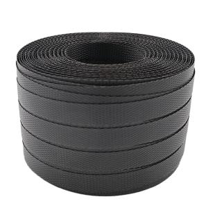 紐 梱包 荷造り 手芸 編み物 バッグ かご かごバッグ PPバンド 15mm×100m  単色 黒 信越工業｜いくるんYahoo!ショッピング店
