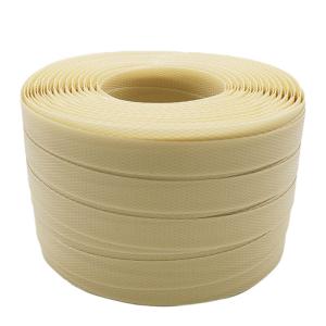 紐 梱包 荷造り 手芸 編み物 バッグ かご かごバッグ PPバンド 15mm×100m 単色 ベージュ 信越工業