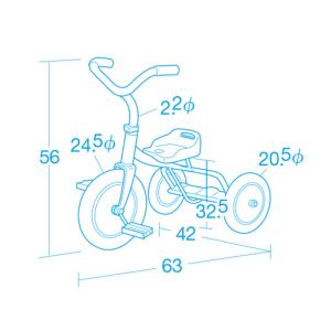 ハイターボ マスセット 三輪車 子ども 幼稚園...の詳細画像2