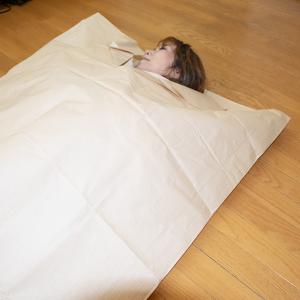 紙製 防災寝袋 静音タイプ 関西紙工 幅96c...の詳細画像3