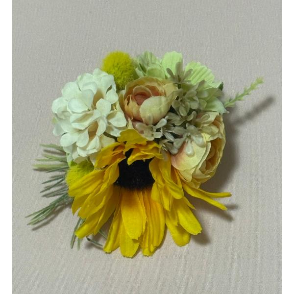 コサージュ 花 ハンドメイド 髪飾り ブローチ フラワーアート