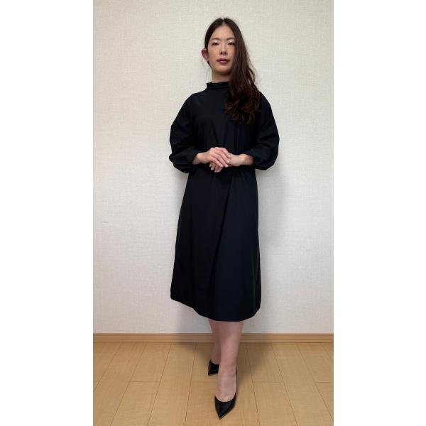 すいすい ワンピース フォーマル 手話通訳 手話 レディース  無地 七分袖
