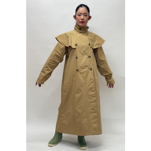 レインコート トレンチ風 パンツ ユニバーサルデザイン 車椅子 視覚障害