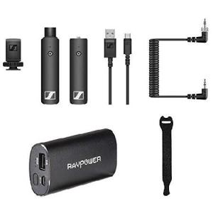 Sennheiser XSW-D Portable Interview Set with RAVPower Luster 6700mAh Charger ＆ Fastener Straps 10-Pack Bundleの商品画像