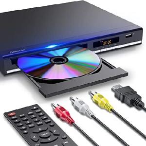 DVDプレーヤー HDMI DVDプレーヤー テレビ用 マイク＆USB入力付き 全リージョンフリーディスクプレーヤー NTSC/PALシステム HD 1080P対応 HDMI ＆ AVケーブルとの商品画像