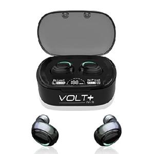 Volt Plus TECH Wireless V5.1 PRO Earbuds Compatible with Jabra Talk 55 IPX3 Bluetooth Touch Waterproof/Sweatproof/Noise Reduction with Mic (Black)の商品画像