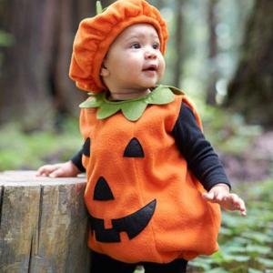 ベビー服 かぼちゃ 着ぐるみ 赤ちゃん パンプキンデビル コスプレ ハロウィン コスチューム キッズ 子供服 ギフト 誕生日 トップス 帽子2点セット｜ilikostore