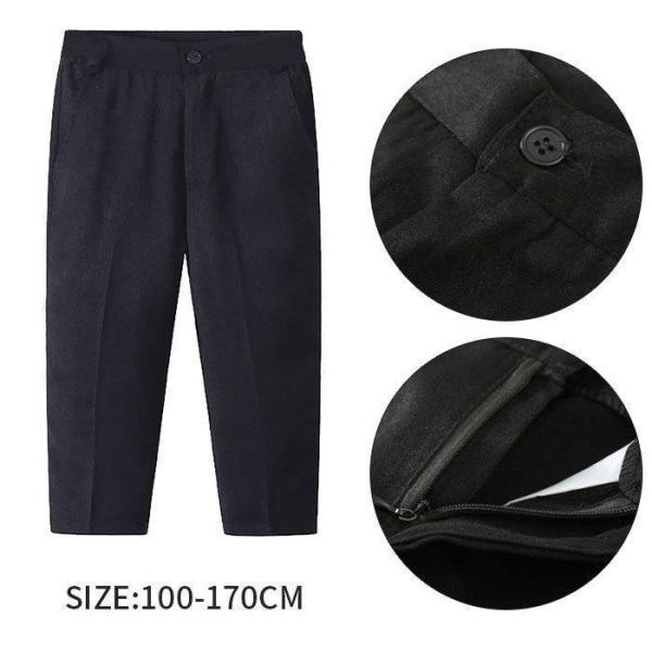 【大特価】男の子 フォーマル 長ズボン パンツ スーツパンツ 子供 結婚式 お受験 スクールパンツ ...