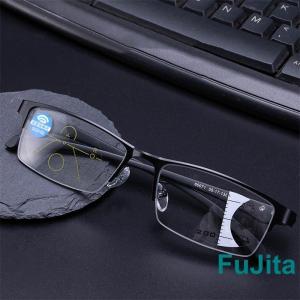 遠近両用メガネ 老眼鏡 ブルーライトカット ピ...の詳細画像2