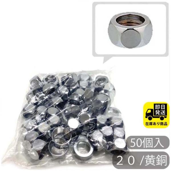 お得なセット　フレキナット 20／黄銅 50個入 フレキ用 ナット