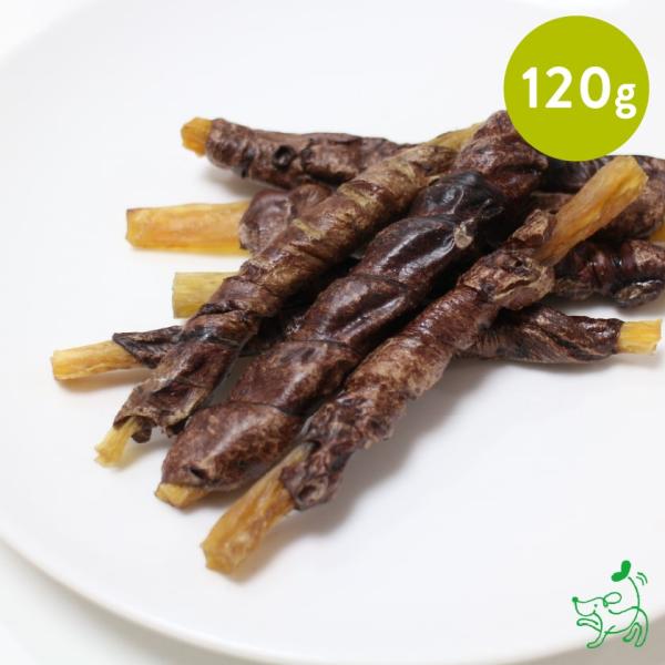 【P11倍10日限定】犬 おやつ 低脂肪 無添加 天然ハーブ育ちモンゴル産馬肺/ラング巻き背筋スティ...